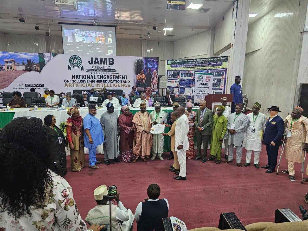 JAMB Honours UNIZIK for Promoting Inclusive University Education for Blind Candidates