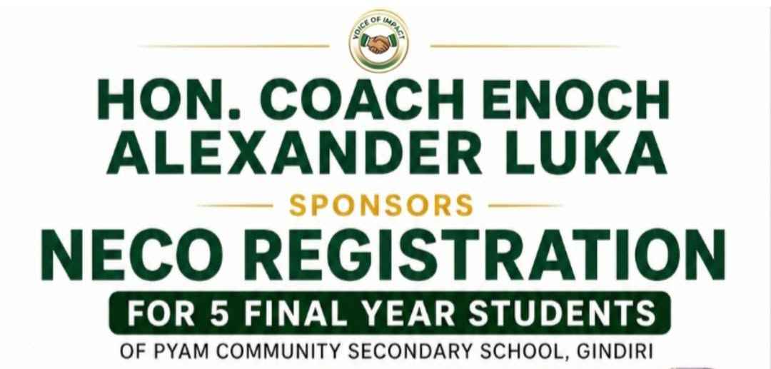Hope for Students as Hon. Coach Alex Paid NECO Registration Fees for 5 Pyam Community Secondary School Candidates