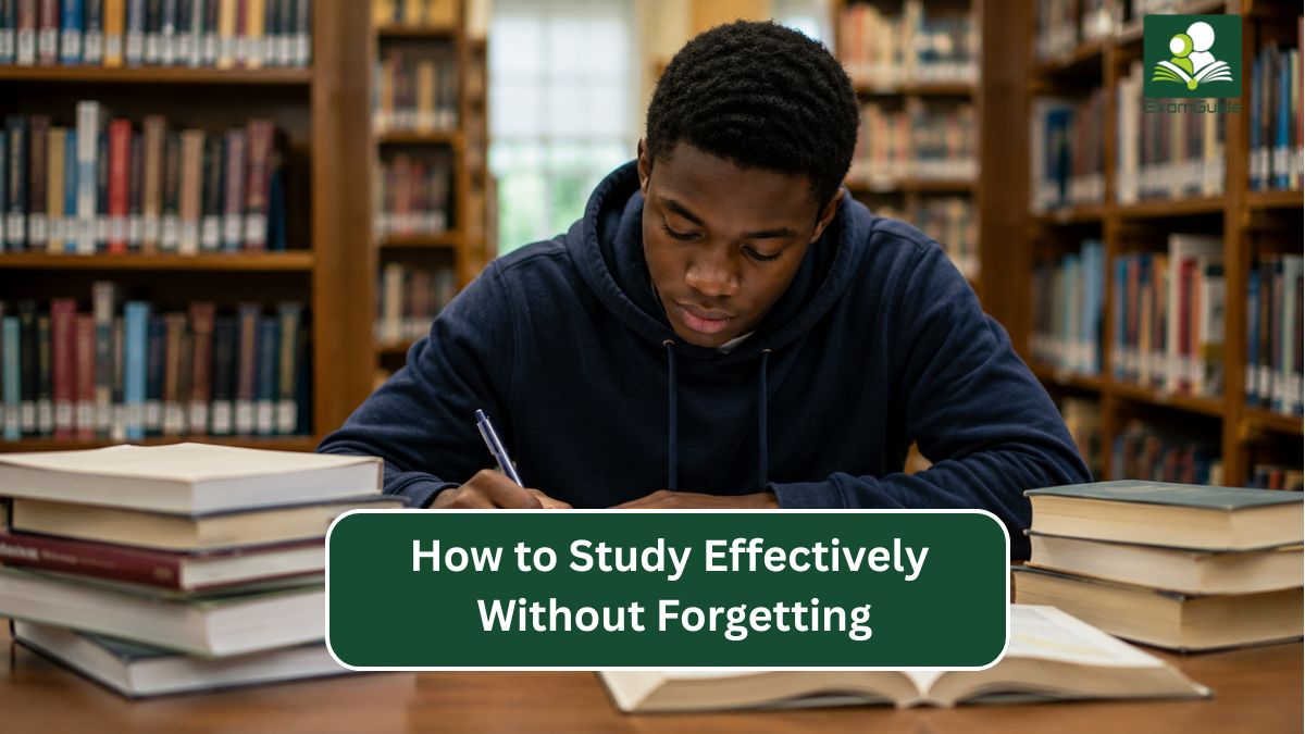 How to Study Effectively Without Forgetting