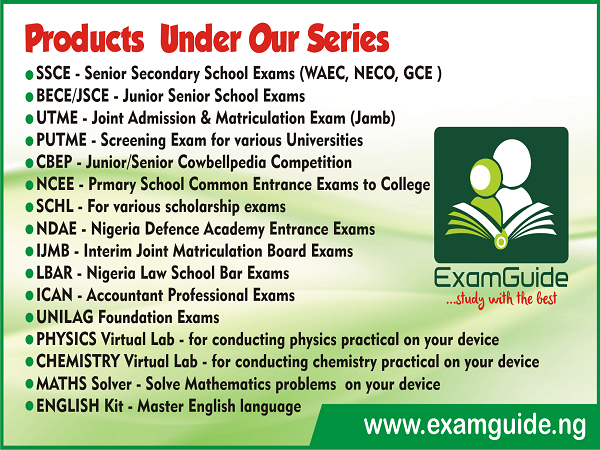 PREPARE FOR BECE | JSSCE | JUNIOR WAEC WITH EXAMGUIDE PAST QUESTIONS
