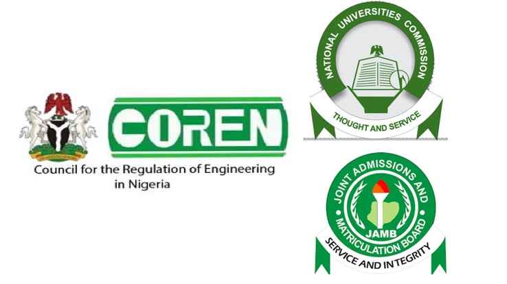 NUC, JAMB Approve Admission Quotas for Engineering Programmes in Nigerian Universities - COREN