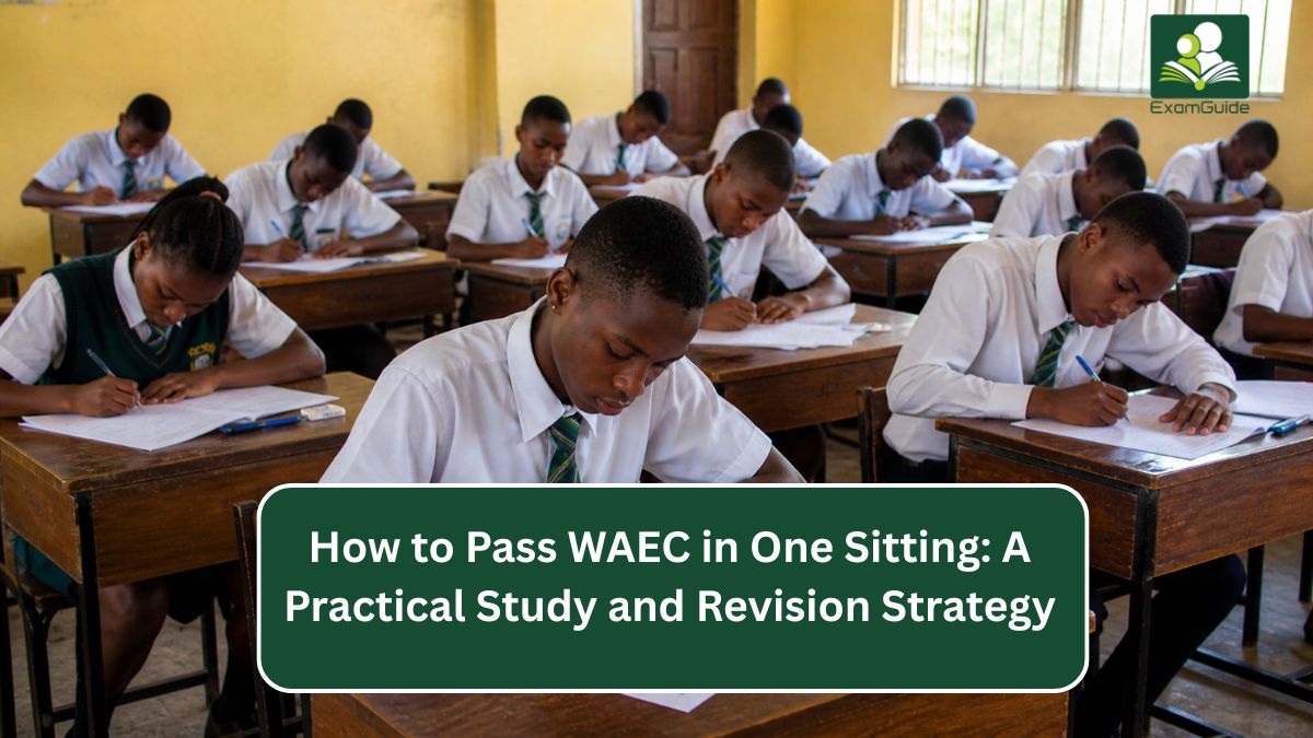 How to Pass WAEC in One Sitting: A Practical Study and Revision Strategy