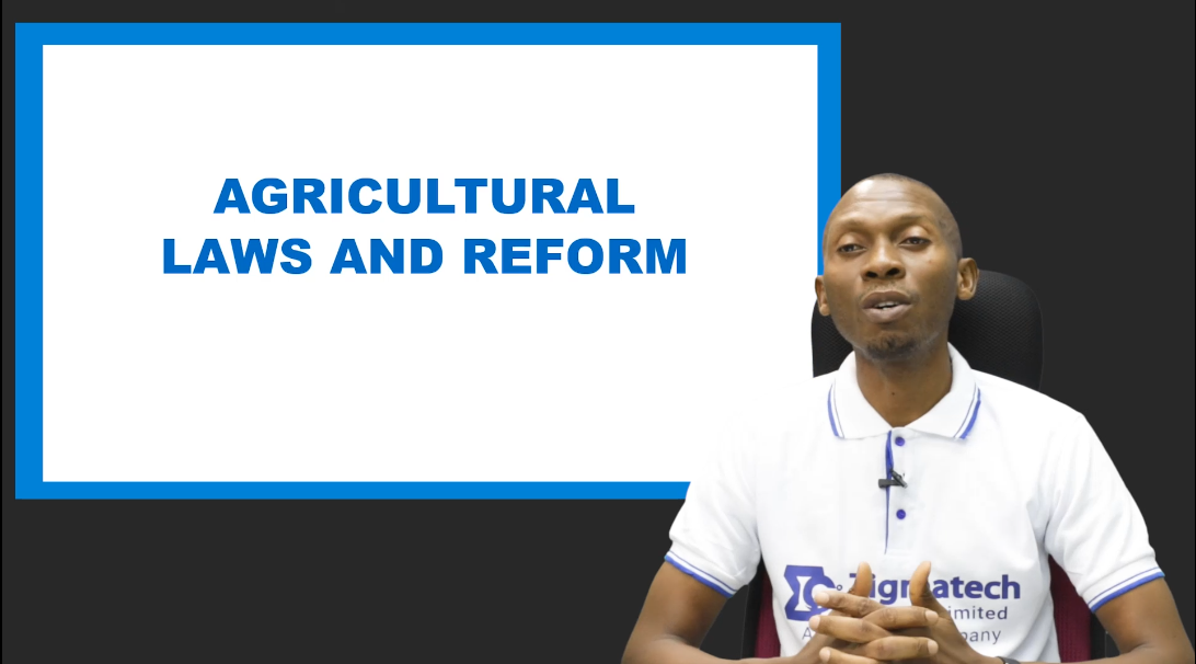 AGRICULTURAL LAWS AND REFORMS