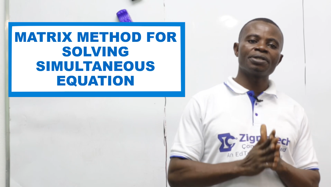 MATRIX METHOD FOR SOLVING SIMULTANEOUS EQUATION
