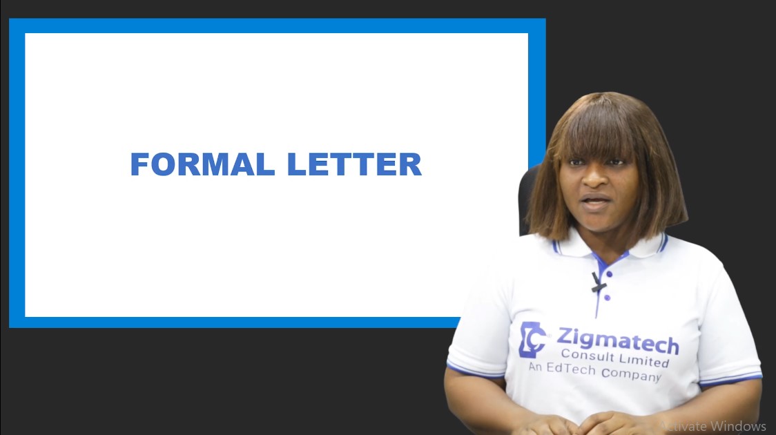 FORMAL LETTER WRITTING