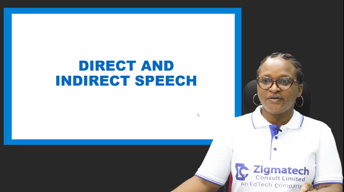 DIRECT AND INDIRECT SPEECH