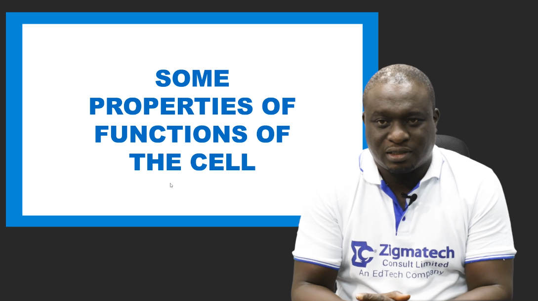 SOME PROPERTIES OF FUNCTIONS OF THE CELL