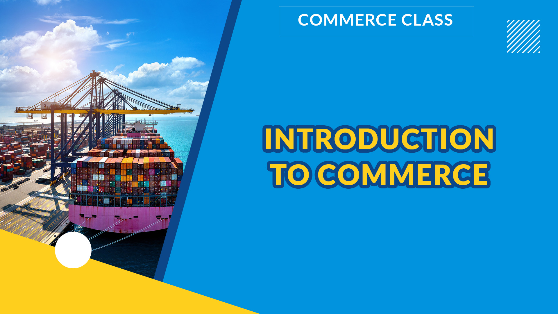 INTRODUCTION TO COMMERCE