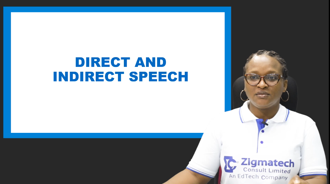 DIRECT AND INDIRECT SPEECH